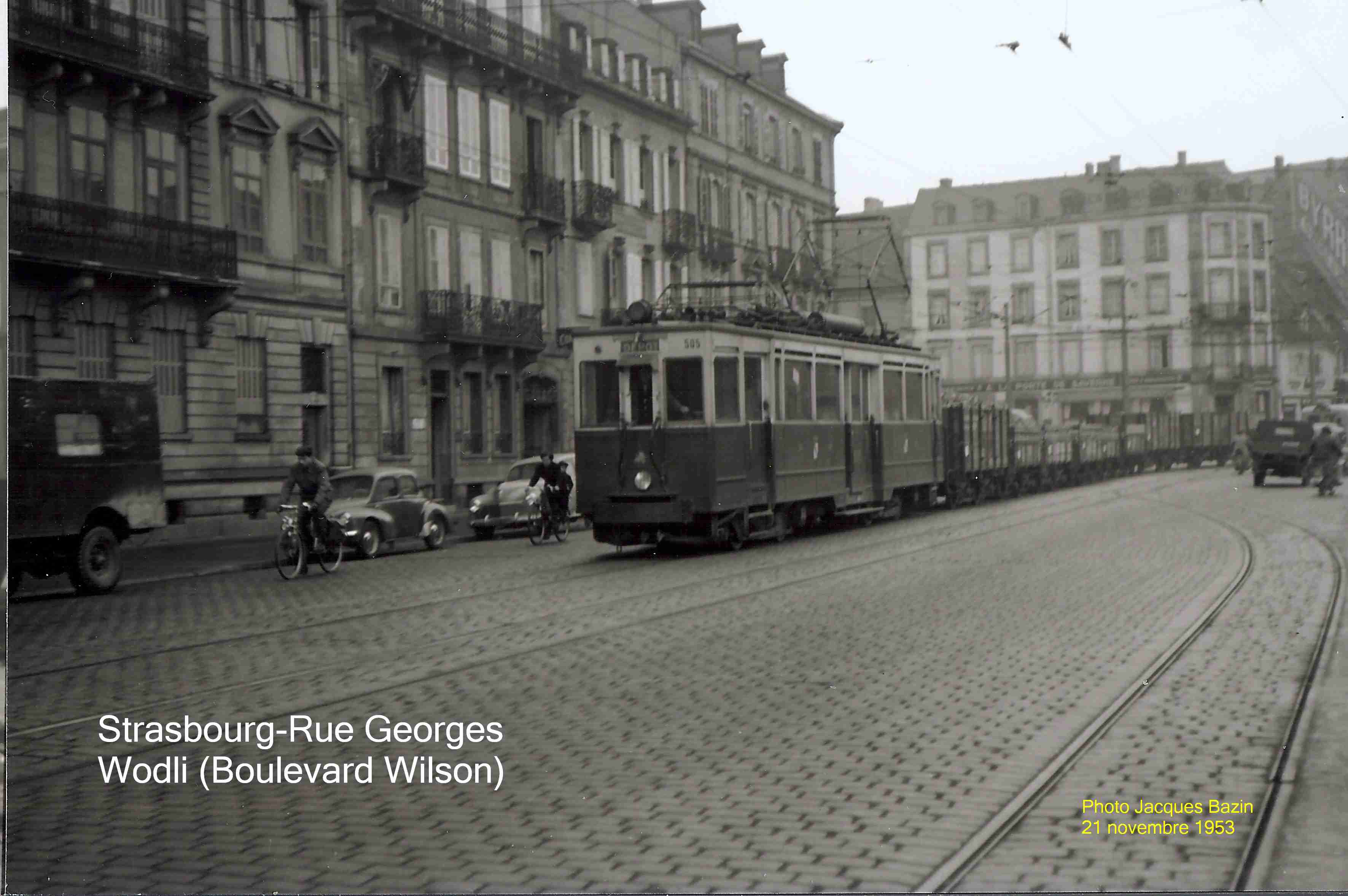 L'automtirce n° 505 et son train, Rue Wodli.